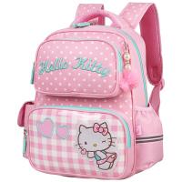 凯蒂猫(HelloKitty)女童小学生1-3年级双肩卡通书包 KT0020A粉红送笔盒