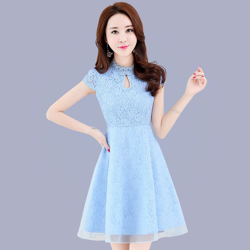 芷臻zhizhen夏季连衣裙女2017新款韩版时尚修身显瘦女装夏天气质淑女