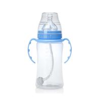 贝儿欣 300ml宽口径PP自动吸管奶瓶 大容量婴儿奶瓶BS4701 带手柄