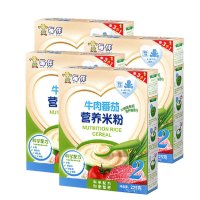 每伴米粉 婴幼儿营养辅食 2段牛肉番茄*4