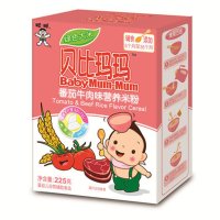 贝比玛玛营养米粉_225g_番茄牛肉