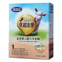 完达山奶粉优越金童金装婴儿配方羊奶粉盒装1段400g