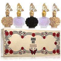 Anna sui安娜苏波希米亚金神浪漫之星女士香水Q版4ml*5套装