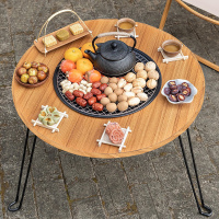 传枫 围炉煮茶碳烤桌火炉烤火炉烤火盆烧烤架取暖炉室内烧烤炉家用木炭烤炉自驾装备CF-3568