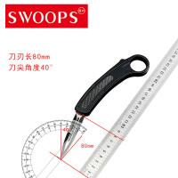 西户 户外微技术碳纤维折刀 便携式小刀 单双边刃设计 户外刀具