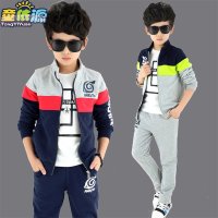 童装男童春装套装2018新款5儿童运动6春秋7衣服8卫衣裤10-12岁火影忍者款