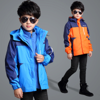 童装男童外套2018冬季休闲儿童户外防风冲锋衣中大童可拆卸三合一