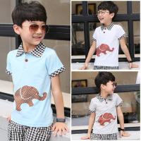 童装男童2018夏季新品儿童韩版休闲T恤小男孩时尚运动上衣潮流帅