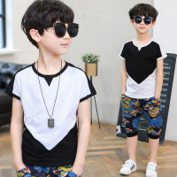 童装男童2018年新品儿童时尚T恤5 6 7 89岁韩版潮流时尚运动短袖