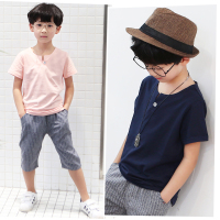 童装童男2017 年新品5 6 7 8 9 岁时尚儿童韩版潮流运动上衣T恤