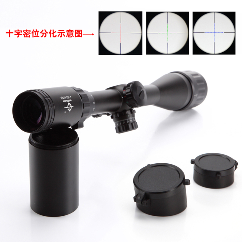狙击镜单筒望远镜4-16X40带锁定瞄准器红绿灯密位点分化十字坐标高清晰高抗震防水光学瞄准镜寻鸟镜