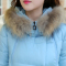 歌诺瑞丝2016女装新款韩版宽松大码加厚大毛领羽绒棉服1617