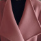 歌诺瑞丝2017秋冬女装新款韩版气质修身中长款大码收腰显瘦系带毛呢外套女8180