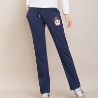 韵诗兰婷2016春秋新款运动裤女直筒显瘦宽松中学生休闲长裤1523