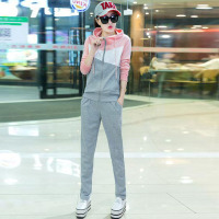 韵诗兰婷2016秋季新款连帽卫衣套装女长袖休闲运动套装时尚两件套479