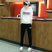 韵诗兰婷秋季女装2016新款学生跑步衣服女运动服套装长袖长裤两件套装515