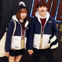 韵诗兰婷2016新款情侣装冬装棉服女修身短款棉衣男女冬季保暖外套潮8830