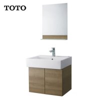 TOTO 卫浴洁具 浴室柜组合现代简约梳洗柜欧式复合洗脸盆柜LBQW601M 配套浴室镜 LMCW601M