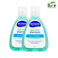 （2瓶装）Redwin 茶树油洗发水 250ml 防脱温和控油 成人修复柔顺深层清洁 所有发质【澳洲直邮】