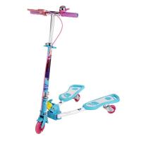 DISNEY/迪士尼冰雪奇缘蛙式滑板车 三轮闪光踏板车 可调节儿童蛙式车适合3-15岁