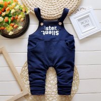 小一峰(xiaoyifeng)2016春季新款潮流宽松儿童背带裤修身男女小孩长裤子童裤 F161008