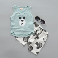 童装男女童背心套装宝宝衣服新款儿童夏装两件套