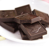 法国进口cemoi赛梦黑巧克力82%纯可可脂迷你扁桃仁排块袋装150g