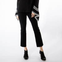 SIMINA原创设计女装 2016秋冬新品 弹力微喇叭裤女九分裤高腰显瘦