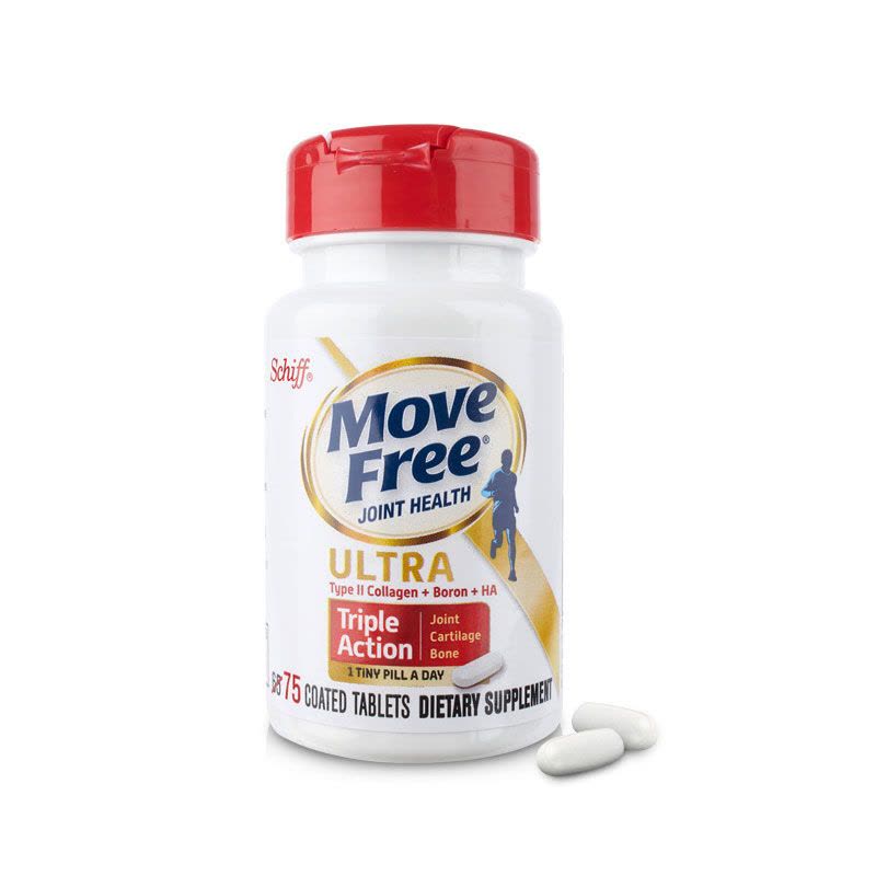 Schiff Move Free 软骨素维骨力骨胶原蛋白movefree 75粒（新包装）润滑软骨关节炎修复关节图片