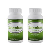 [2瓶装]GNC健安喜 Selenium 硒片200mcg 200粒 补硒营养片硒元素硒酵母片排毒保肝护肝 美国原装直邮