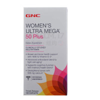 GNC健安喜 50岁中老年女性综合维生素矿物质营养女士维他多维120片 维护骨骼健康 美国原装直邮
