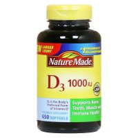 Nature Made莱萃美天维美 高含量维生素D3 650粒 补钙强健骨骼发育增强免疫肠道养护