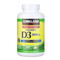 Kirkland 维他命D3 Vd3维生素D3 600粒 促进钙吸收 补钙强健骨骼发育增强免疫肠道养护 美国原装直邮