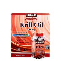 [海外购]Kirkland Signature Krill Oil 磷虾油500mg 含虾青素160粒 美国原装直邮