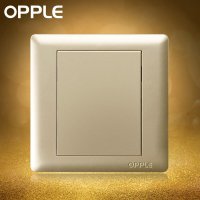 OPPLE欧普照明 86型金色空白面板 墙壁开关插座面板 补孔面板