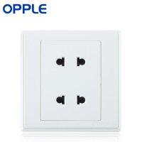 OPPLE欧普照明 86型电工面板墙壁开关插座防漏电安全 四孔