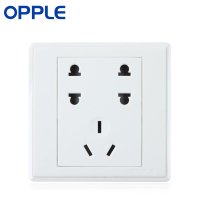 OPPLE欧普照明 86型电工面板墙壁开关插座防漏电安全 七孔
