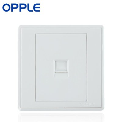 OPPLE欧普照明 86型电工面板墙壁开关插座防漏电安全 电脑插