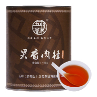 【中华特色】武夷山馆 五朝品茗 武夷岩茶 果香桂 乌龙茶 武夷山源产地茶叶 罐装100g 华东