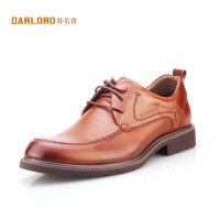 darloro/特乐路系带真皮休闲皮鞋英伦男鞋7616656W
