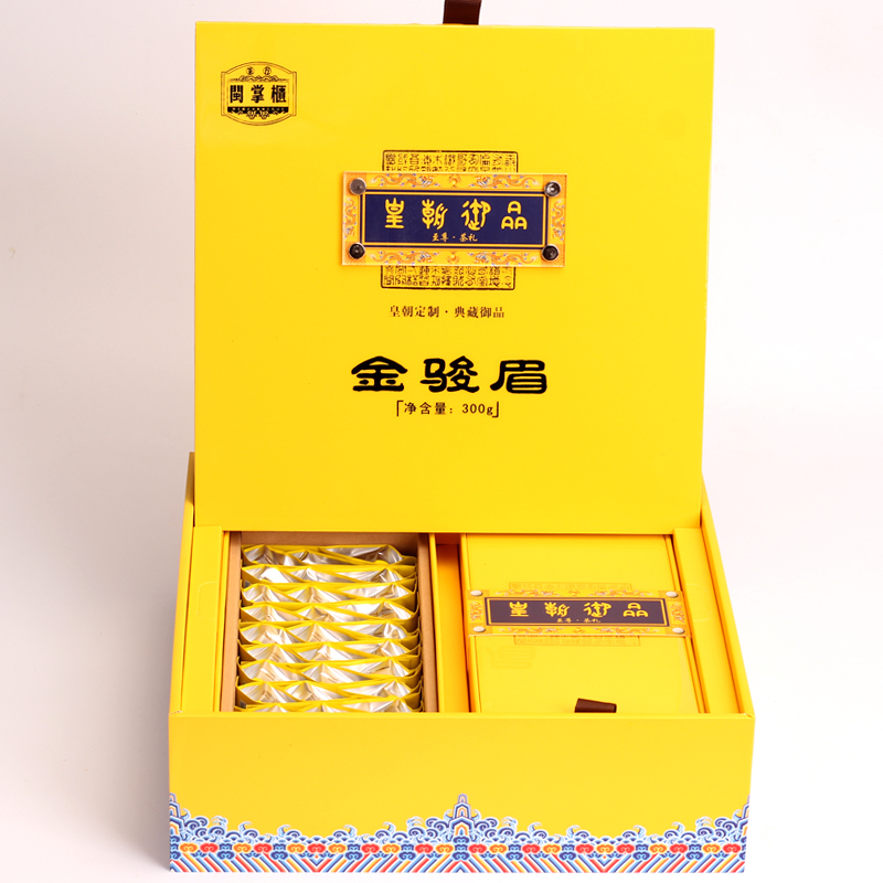 闽掌柜 2018春茶送礼佳品 金骏眉红茶300g茶叶礼盒装 桐木关武夷山小种红茶