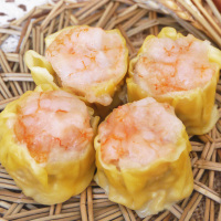 【中华特色】大连馆 关东阁 早餐包港式点心早点包子 广式虾肉烧麦 300g(10个) *3袋