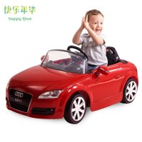 快乐年华奥迪TT儿童电动车四轮电动童车小孩电动车可坐遥控电动车 KL7009N