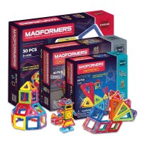 Magformers韩国进口磁力百变提拉积木磁铁益智儿童磁片搭建玩具【启蒙基础系列】