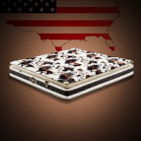 古卡罗 床垫 乳胶床垫+椰棕独立袋装静音弹簧床垫 软硬两用席梦思88-11床垫