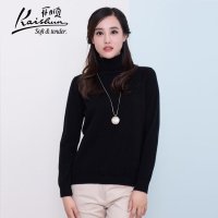 开顺2015冬新款100%纯山羊绒衫高领女士打底衫修身羊绒针织套衫k42wg286