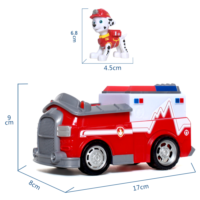 汪汪队立大功狗狗巡逻队儿童仿真模型车大救援车声效救援车-16601大救援医疗救护车+毛毛