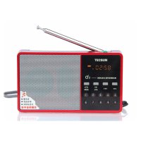 德生（TECSUN）数码播放器/插卡d3【红色】集数码MP3、电脑音箱、抗干扰 插卡低声音箱插卡音箱迷你小巧
