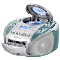纽曼 Newsmy DVD-M100英语学习机CD机磁带机录音机卡带机支持双声道插卡音箱胎教机收录机U盘插 蓝色
