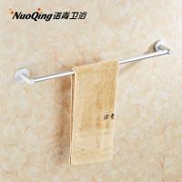 佳家达(JIAJIADA) 免打孔太空铝单杆毛巾架置物架带钩毛巾双杆浴室卫浴挂件实心底座